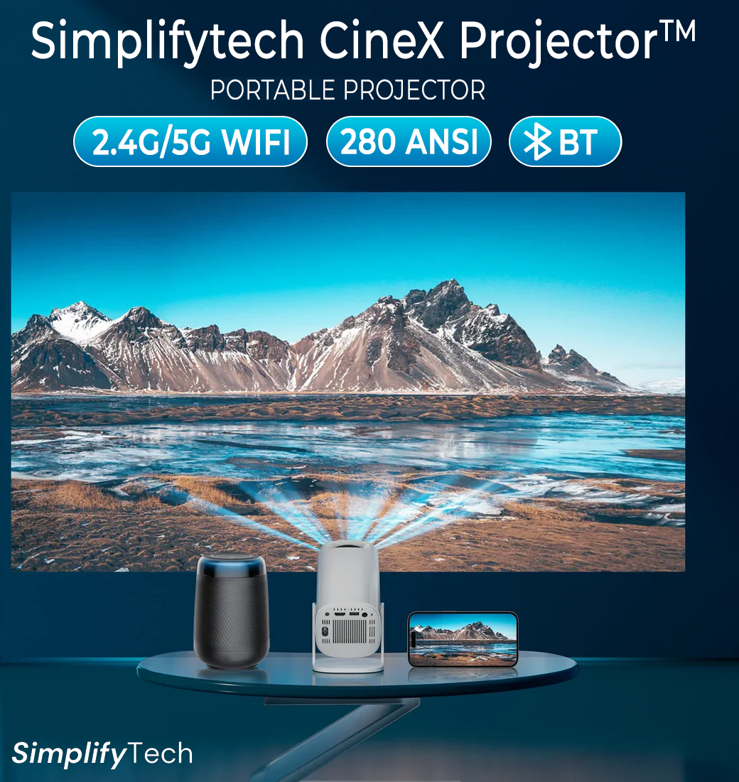 SimplifyTech CineX Mini Projector™️